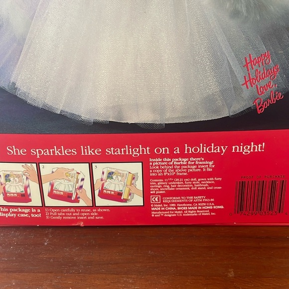 1989 Holiday Barbie Special Edition 2nd In Series NIB - Picture 7 of 10